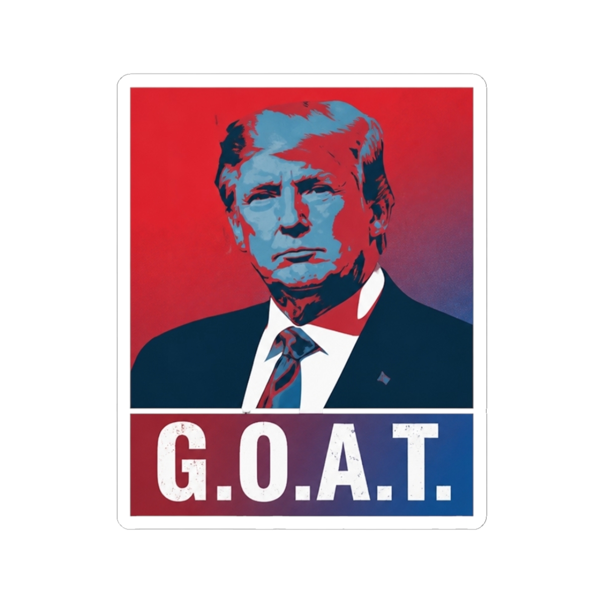 Trump GOAT Election 2024 Republican Vintage Sticker | Eleceed - Official stickers merchandise