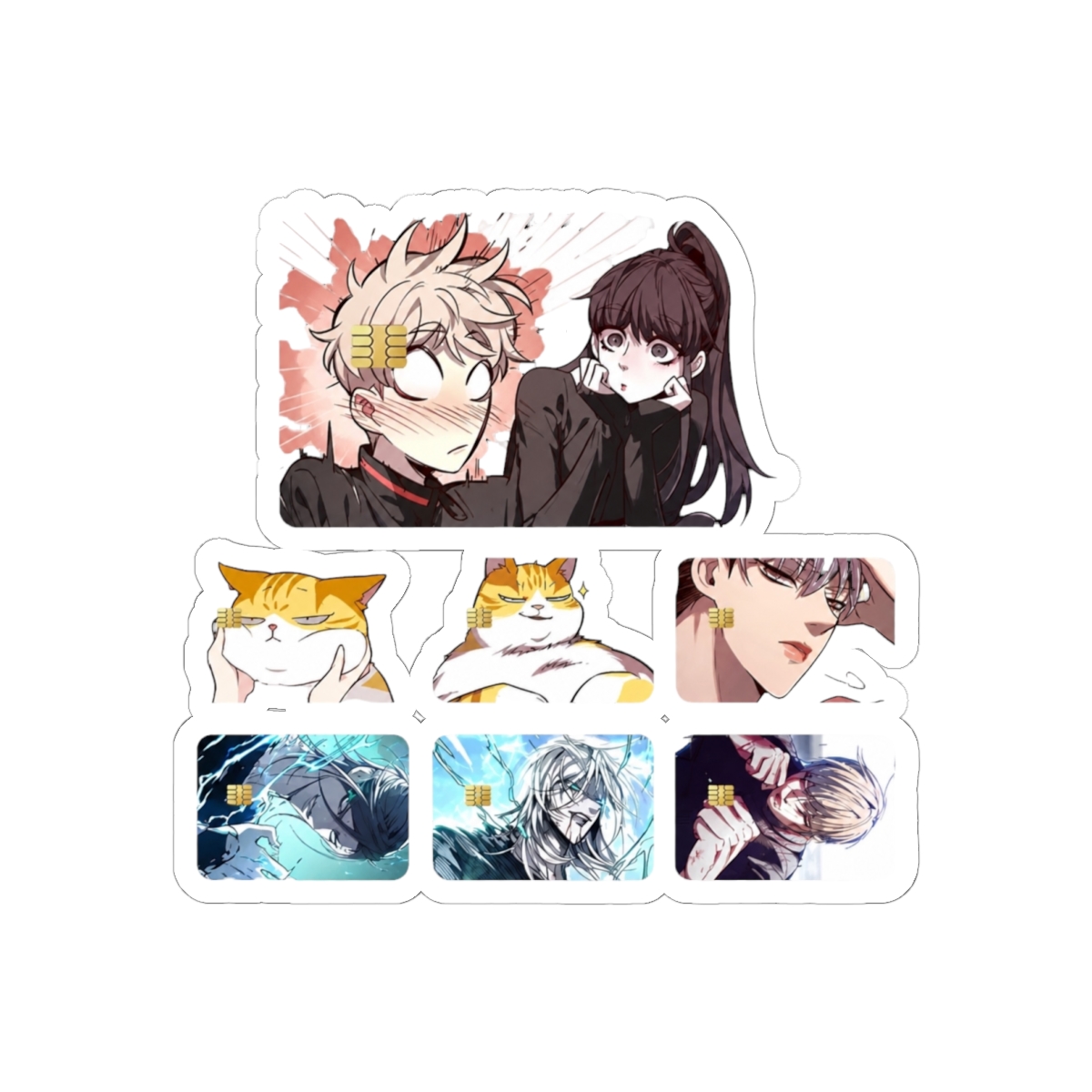 Eleceed Manga Sticker Film Tape Skin for Credit Card Debit Card Waterproof Stickers Cartoon - alternate angle 2, merchandise